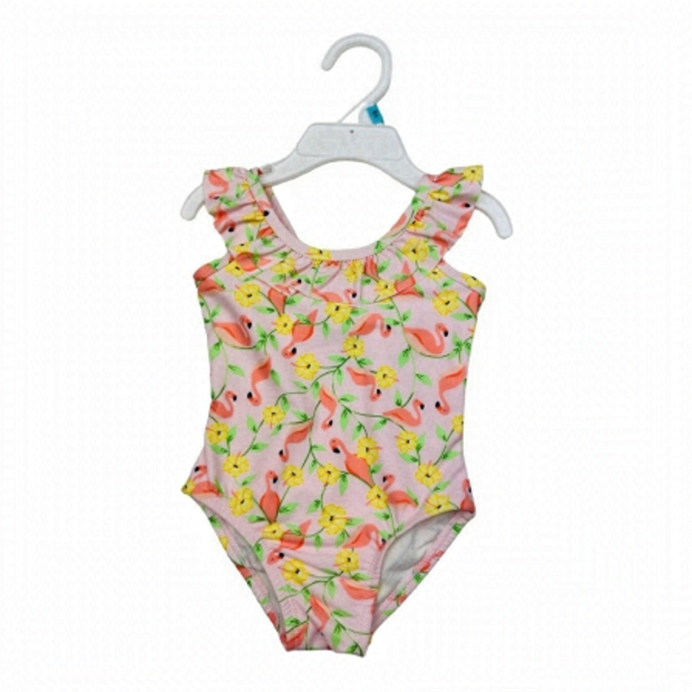 Little Me Flamingo Swimsuit Size 24 Months